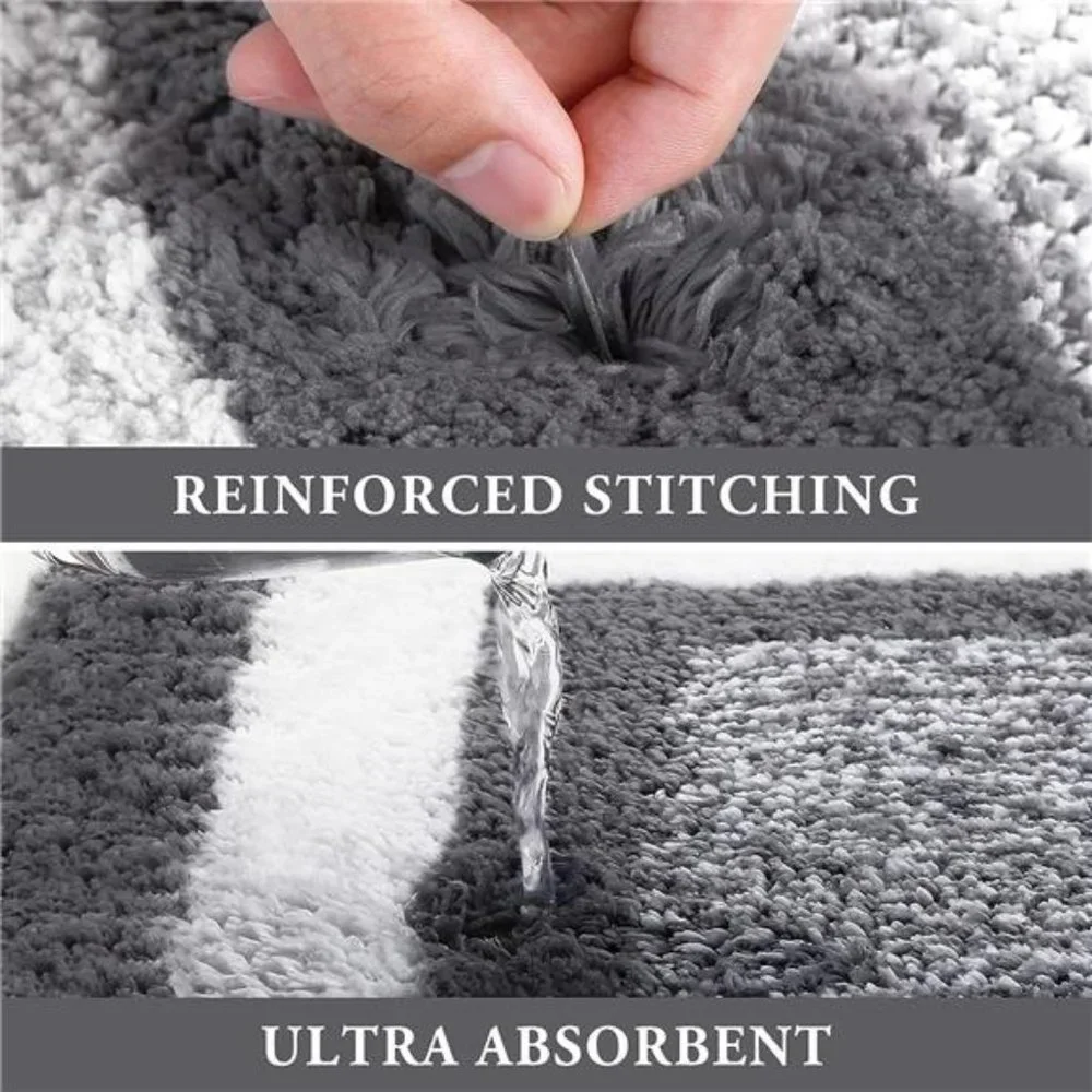 Non-Slip Fluffy Soft Plush Microfiber Bath Rugs 59
